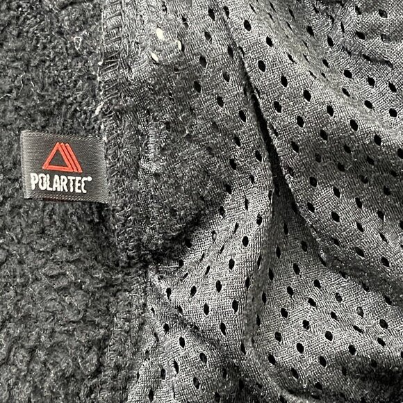 Vintage Patagonia Black Mens Regulator R Polartec Fleece Jacket Mesh Hiking L - Picture 10 of 16